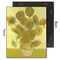 Sunflowers (Van Gogh 1888) 11x14 Wood Print - Front & Back View