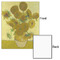 Sunflowers (Van Gogh 1888) 16x20 - Matte Poster - Front & Back