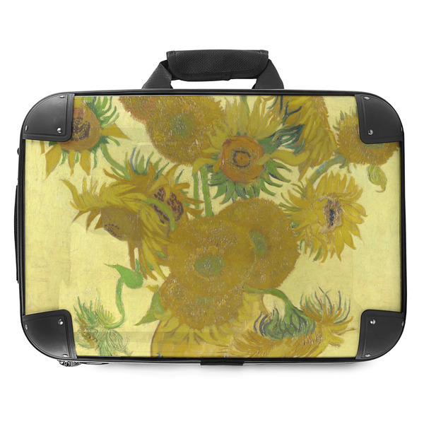 Custom Sunflowers (Van Gogh 1888) Hard Shell Briefcase - 18"