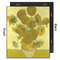 Sunflowers (Van Gogh 1888) 20x24 Wood Print - Front & Back View