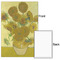 Sunflowers (Van Gogh 1888) 24x36 - Matte Poster - Front & Back