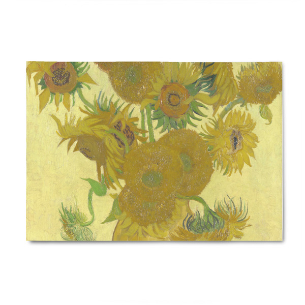 Custom Sunflowers (Van Gogh 1888) 4' x 6' Indoor Area Rug