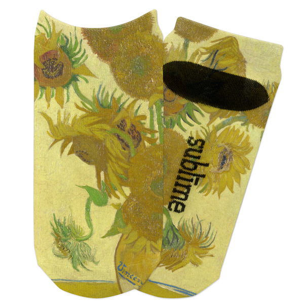 Custom Sunflowers (Van Gogh 1888) Adult Ankle Socks