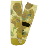Sunflowers (Van Gogh 1888) Adult Crew Socks