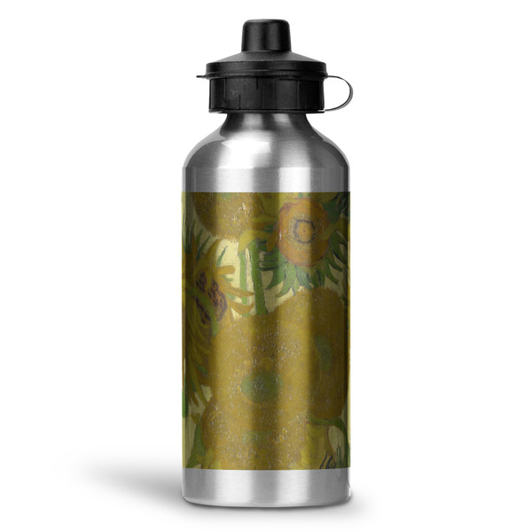 Custom Sunflowers (Van Gogh 1888) Water Bottle - Aluminum - 20 oz - Silver