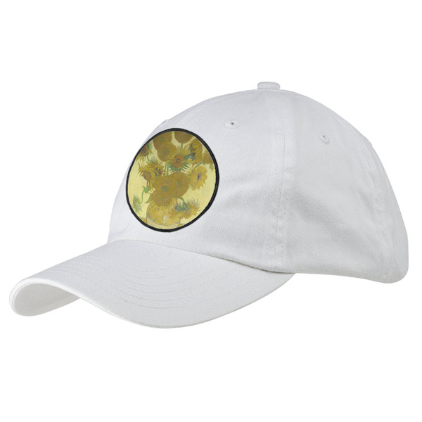 Custom Sunflowers (Van Gogh 1888) Baseball Cap - White