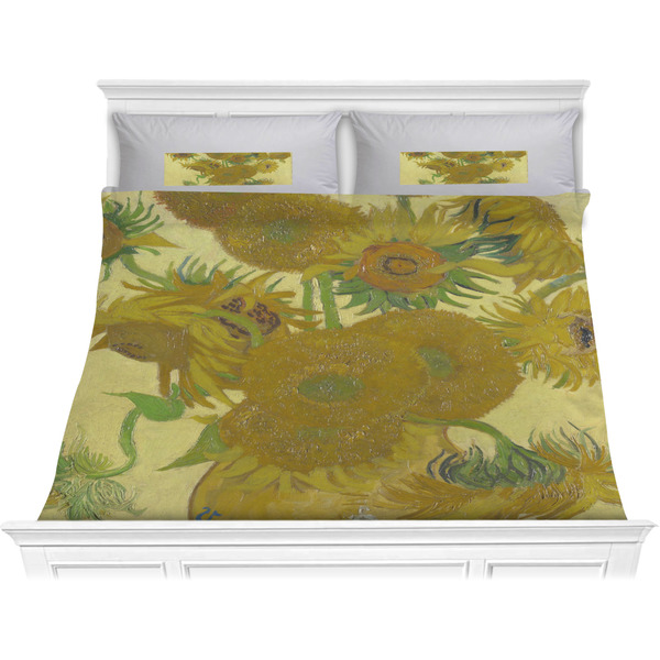 Custom Sunflowers (Van Gogh 1888) Comforter Set - King