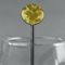 Sunflowers (Van Gogh 1888) Black Plastic 5.5" Stir Stick - Round - Main