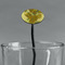 Sunflowers (Van Gogh 1888) Black Plastic 7" Stir Stick - Oval - Main