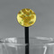 Sunflowers (Van Gogh 1888) Black Plastic 7" Stir Stick - Round - Main