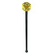 Sunflowers (Van Gogh 1888) Black Plastic 7" Stir Stick - Round - Single Stick