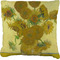 Sunflowers (Van Gogh 1888) Burlap Pillow 16"