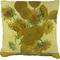 Sunflowers (Van Gogh 1888) Burlap Pillow 18"