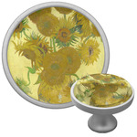 Sunflowers (Van Gogh 1888) Cabinet Knob (Silver)