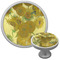 Sunflowers (Van Gogh 1888) Cabinet Knob - Nickel - Multi Angle