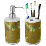 Sunflowers (Van Gogh 1888) Ceramic Bathroom Accessories Set