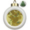 Sunflowers (Van Gogh 1888) Ceramic Christmas Ornament - Xmas Tree (Front View)