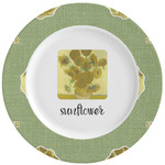 Sunflowers (Van Gogh 1888) Ceramic Dinner Plates (Set of 4)