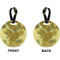 Sunflowers (Van Gogh 1888) Circle Luggage Tag (Front + Back)