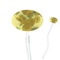 Sunflowers (Van Gogh 1888) Clear Plastic 7" Stir Stick - Oval - Closeup