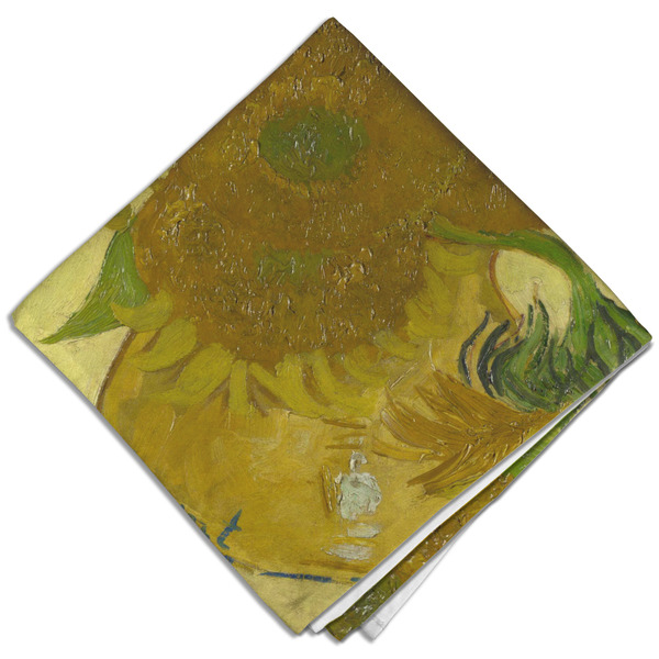 Custom Sunflowers (Van Gogh 1888) Cloth Dinner Napkin - Single