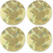 Sunflowers (Van Gogh 1888) Coaster Round Rubber Back - Apvl