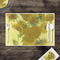 Sunflowers (Van Gogh 1888) Disposable Paper Placemat - In Context