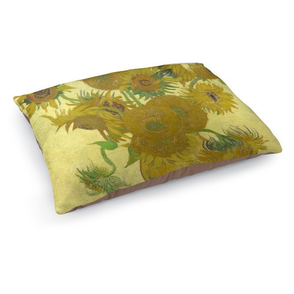 Custom Sunflowers (Van Gogh 1888) Indoor Dog Bed - Medium