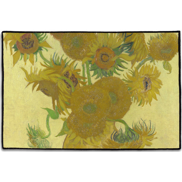 Custom Sunflowers (Van Gogh 1888) Door Mat - 36"x24"