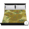 Sunflowers (Van Gogh 1888) Duvet Cover - King - On Bed