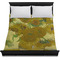 Sunflowers (Van Gogh 1888) Duvet Cover - Queen - On Bed - No Prop