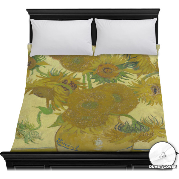 Custom Sunflowers (Van Gogh 1888) Duvet Cover - Full / Queen