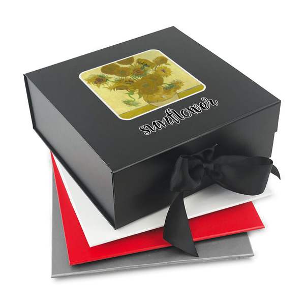 Custom Sunflowers (Van Gogh 1888) Gift Box with Magnetic Lid