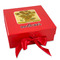 Sunflowers (Van Gogh 1888) Gift Boxes with Magnetic Lid - Red - Front