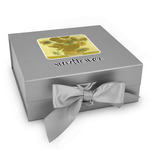 Sunflowers (Van Gogh 1888) Gift Box with Magnetic Lid - Silver