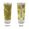 Sunflowers (Van Gogh 1888) Glass Shot Glass - 2oz - Single - Front & Back