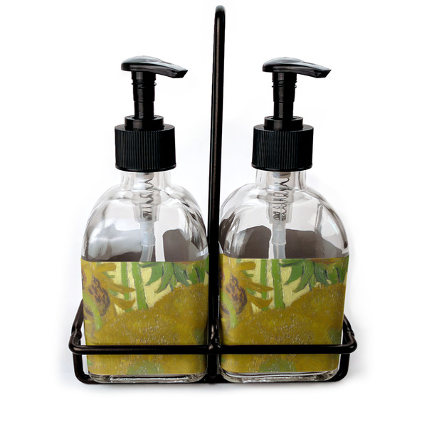 Custom Sunflowers (Van Gogh 1888) Glass Soap & Lotion Bottles