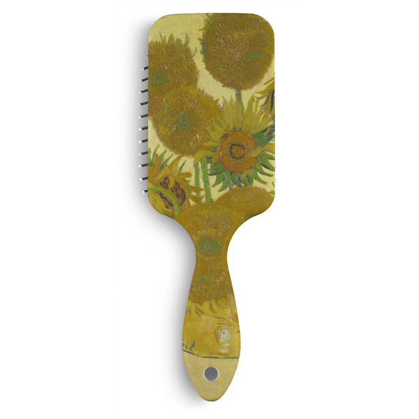 Custom Sunflowers (Van Gogh 1888) Hair Brush