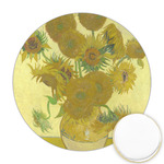 Sunflowers (Van Gogh 1888) Printed Cookie Topper - Round