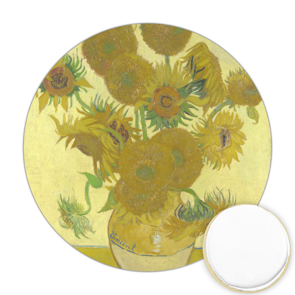 Custom Sunflowers (Van Gogh 1888) Printed Cookie Topper - 2.5"