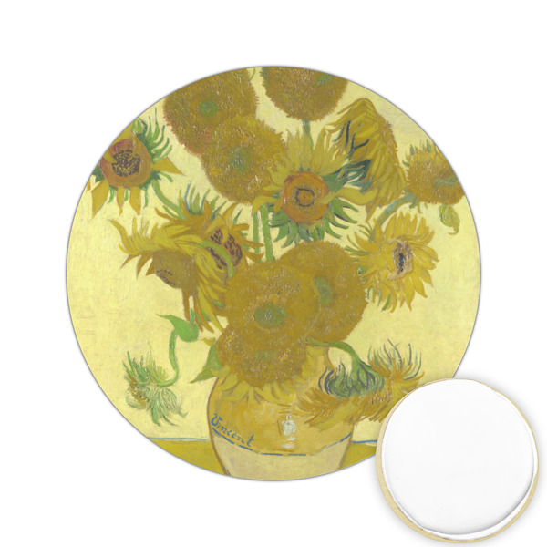 Custom Sunflowers (Van Gogh 1888) Printed Cookie Topper - 2.15"