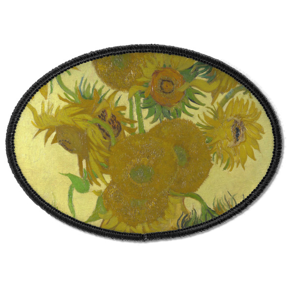 Custom Sunflowers (Van Gogh 1888) Iron On Oval Patch