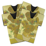 Sunflowers (Van Gogh 1888) Jersey Bottle Cooler - Set of 4