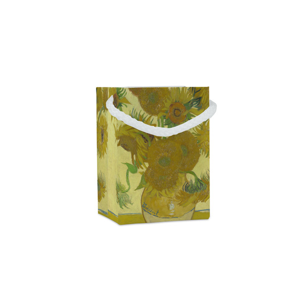 Custom Sunflowers (Van Gogh 1888) Jewelry Gift Bags - Gloss