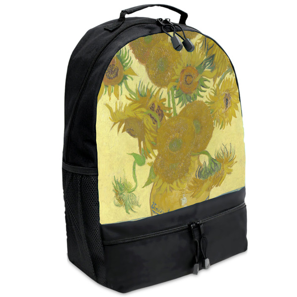 Custom Sunflowers (Van Gogh 1888) Backpack - Black