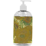 Sunflowers (Van Gogh 1888) Plastic Soap / Lotion Dispenser (16 oz - Large - White)