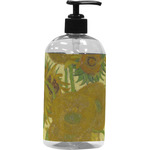 Sunflowers (Van Gogh 1888) Plastic Soap / Lotion Dispenser (16 oz - Large - Black)