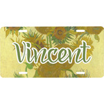 Sunflowers (Van Gogh 1888) Front License Plate