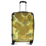 Sunflowers (Van Gogh 1888) Suitcase - 24" Medium - Checked