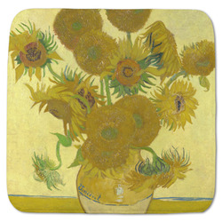 Sunflowers (Van Gogh 1888) Memory Foam Bath Mat - 48"x48"